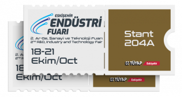 18-21 Ekim'de Eskişehir Endüstri Fuarı'ndayız!