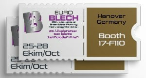 25-28 Ekim'de EuroBLECH'te buluşalım!